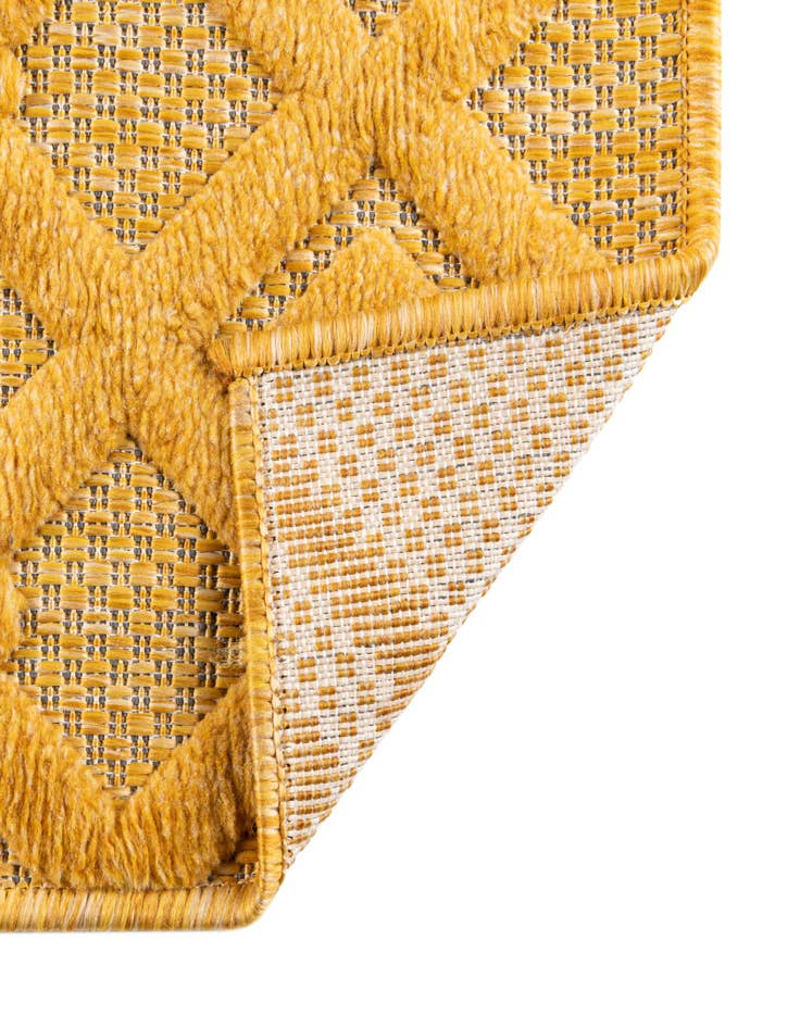 Detail image of  7' 10 x 7' 10  Washable Trellis Textured Indoor / Outdoor Square Rug