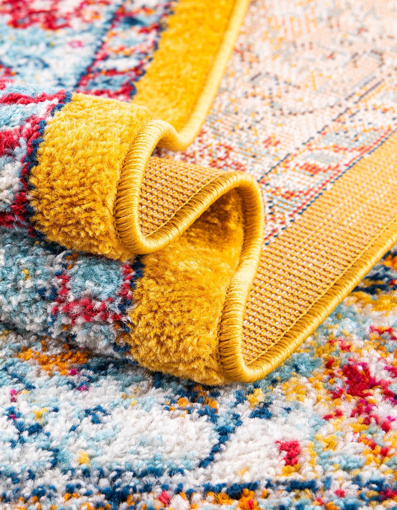 Yellow 4' x 4' Parker Square Rug | Rugs.com