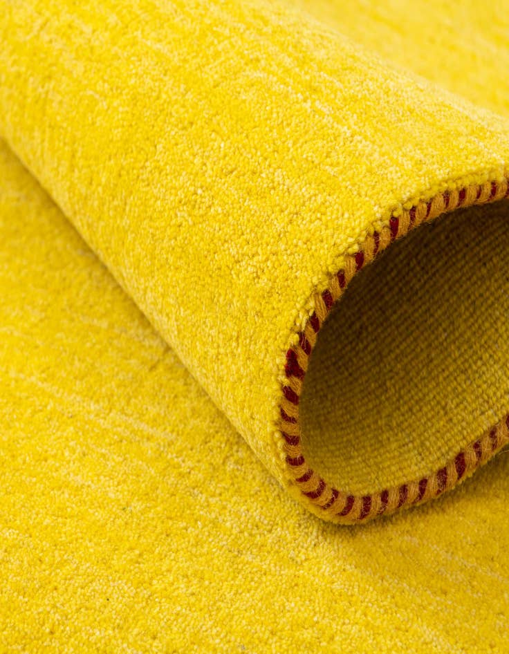 Detail image of  9' 10 x 9' 10  Hand Knotted Solid Gabbeh Wool Square Rug