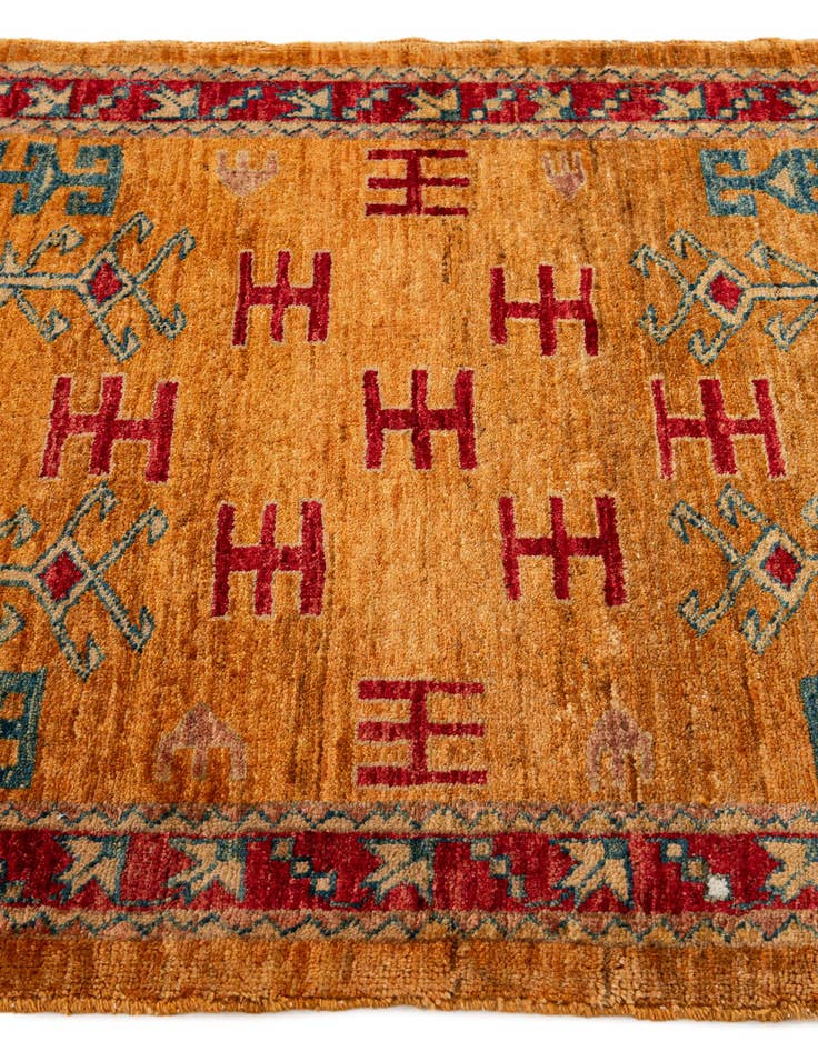 Detail image of  2' 8 x 3'  Hand Knotted Ziegler Wool Square Rug